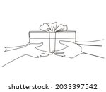 single continuous line drawing... | Shutterstock .eps vector #2033397542