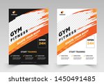 gym   fitness flyer template... | Shutterstock .eps vector #1450491485