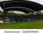 Small photo of Santa Cristina do Couto, Portugal, May 28, 2022: Padel Pedra padel courts.