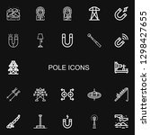 editable 22 pole icons for web... | Shutterstock .eps vector #1298427655
