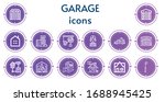 editable 14 garage icons for... | Shutterstock .eps vector #1688945425