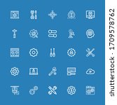 editable 25 settings icons for... | Shutterstock .eps vector #1709578762