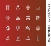 editable 16 toxic icons for web ... | Shutterstock .eps vector #1709579398