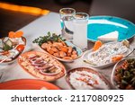 Small photo of The indispensable elements of Turkey's traditional raki table: Meze. The taste of Turkish Raki is also different. They are a milestone in Turkish culture.