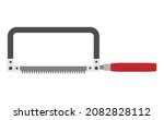 hacksaw vector icon isolated on ... | Shutterstock .eps vector #2082828112