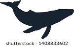 Whale Silhouette. Whale Vector...