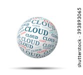 tag cloud sphere cloud ... | Shutterstock . vector #393893065