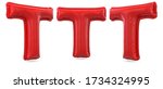 capital letter t. uppercase.... | Shutterstock . vector #1734324995