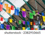 Small photo of Covent Garden, London, United Kingdom - June 19th 2023: Pride installation by Christopher and Tammy Kane in the Apple Market at Covent Garden