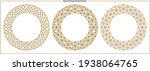 round ornamental frames  luxury ... | Shutterstock .eps vector #1938064765