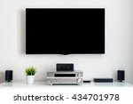 Home multimedia center setup in room