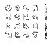 approve icon set. contains such ... | Shutterstock .eps vector #1898432815