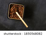 Coffee Beans In A Tin Can