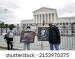 Small photo of Washington, DC – May 08, 2022: Protesters at the Supreme Court demonstrate their views in support of the court upholding Roe v. Wade in spite of courts recently leaked draft opinion.