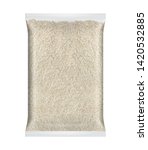 Small photo of White Basmati Rice. Rice Packaging. Basmati White Rice Packaging on white Background