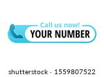 call us button    template for... | Shutterstock .eps vector #1559807522