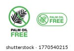 palm oil free sign   marking...