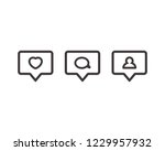 like notification  comment... | Shutterstock .eps vector #1229957932