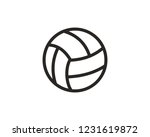 volleyball icon sign symbol | Shutterstock .eps vector #1231619872