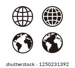 web  website  homepage icon set | Shutterstock .eps vector #1250231392