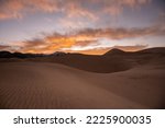 Rolling Dunes In Early Morning Glow Over Great Sand Dunes National Park