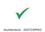 check mark icon symbol vector.... | Shutterstock .eps vector #2037239942