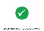 check mark icon symbol vector.... | Shutterstock .eps vector #2037239948