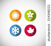 four seasons icon symbol vector ... | Shutterstock .eps vector #314348222