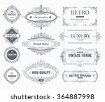 collection of vintage... | Shutterstock .eps vector #364887998