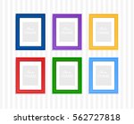 multi colored photo frames for... | Shutterstock .eps vector #562727818