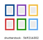 multi colored photo frames for... | Shutterstock .eps vector #569216302