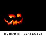 Spooky Pumpkin Face In The Dark
