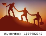 symbol of teamwork in business... | Shutterstock .eps vector #1934402342