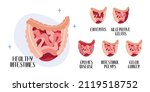 healthy intestines. gut... | Shutterstock .eps vector #2119518752