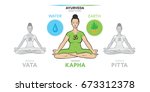 kapha dosha   ayurvedic... | Shutterstock .eps vector #673312378