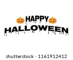 happy halloween vector... | Shutterstock .eps vector #1161912412