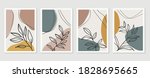 botanical wall art vector set.... | Shutterstock .eps vector #1828695665