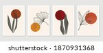 botanical wall art vector set.... | Shutterstock .eps vector #1870931368