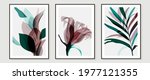 abstract art tropical leaves... | Shutterstock .eps vector #1977121355
