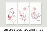 Flower Watercolor Art Triptych...