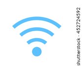 wifi symbol. vector wireless... | Shutterstock .eps vector #452724592