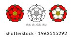 tudor rose vector isolated icon.... | Shutterstock .eps vector #1963515292