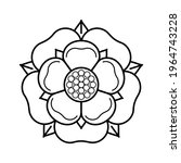 tudor rose vector isolated icon.... | Shutterstock .eps vector #1964743228