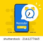 smartphone with alarm clock... | Shutterstock .eps vector #2161277665
