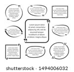 set of quote frames with... | Shutterstock .eps vector #1494006032