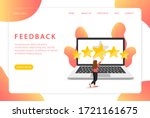 feedback. customer review.... | Shutterstock .eps vector #1721161675