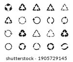 set of recycle icon symbol... | Shutterstock .eps vector #1905729145