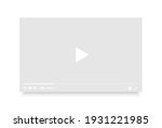 video player mockup. online... | Shutterstock .eps vector #1931221985