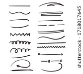hand drawn doodle line art... | Shutterstock .eps vector #1718017645