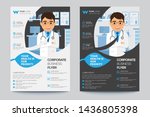 healthy flyer poster pamphlet... | Shutterstock .eps vector #1436805398